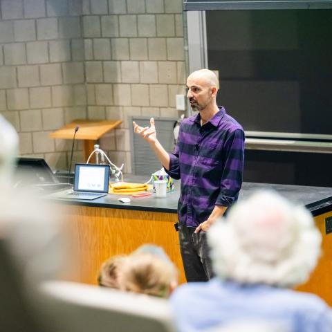 Richard Schoen speaks at Lehigh.